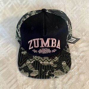Zumba Black and Green Patterned Cap